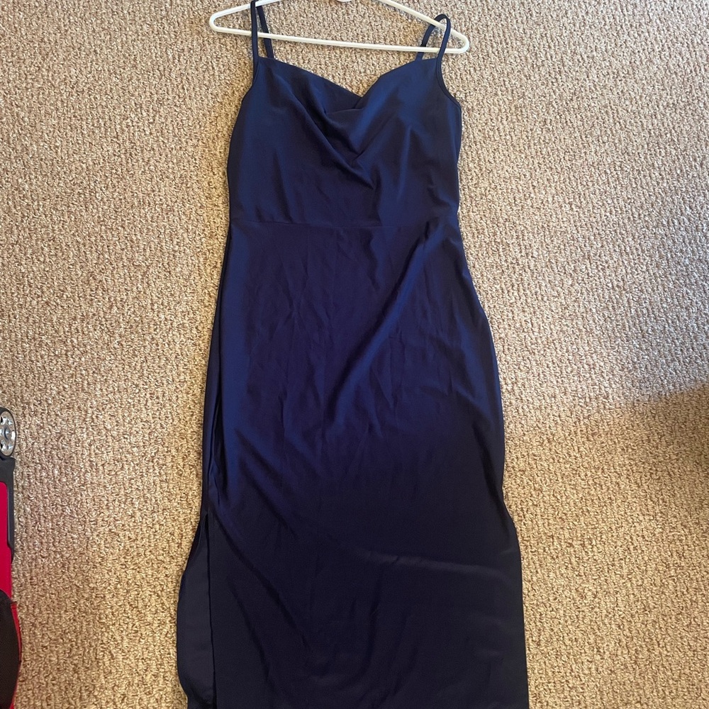 SHEIN Deep Blue Maxi Dress